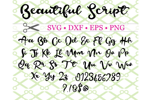 BEAUTIFUL SCRIPT SVG FONT