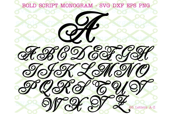 BOLD SCRIPT SVG FONT