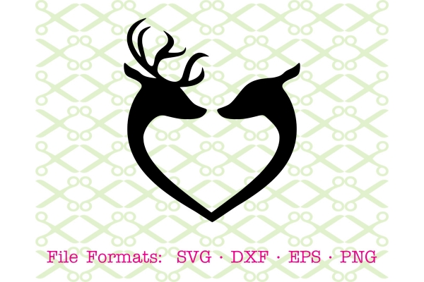 DEER BUCK & DOE SVG FILE Deer Couple SVG