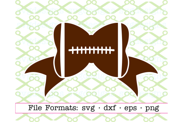 Football Fan, Football Bow, Football SVG