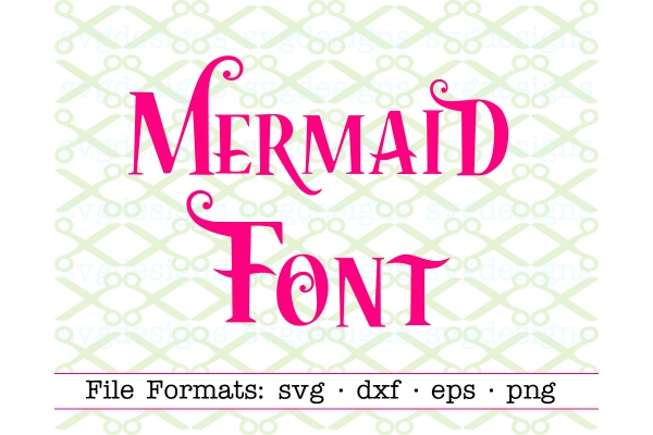 MERMAID FONT SVG FILES