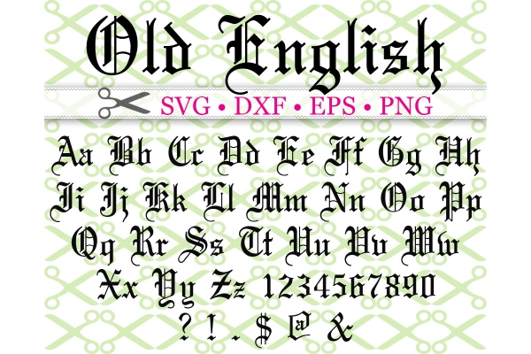 OLD ENGLISH FONT