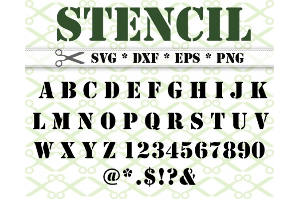 STENCIL SVG FONT