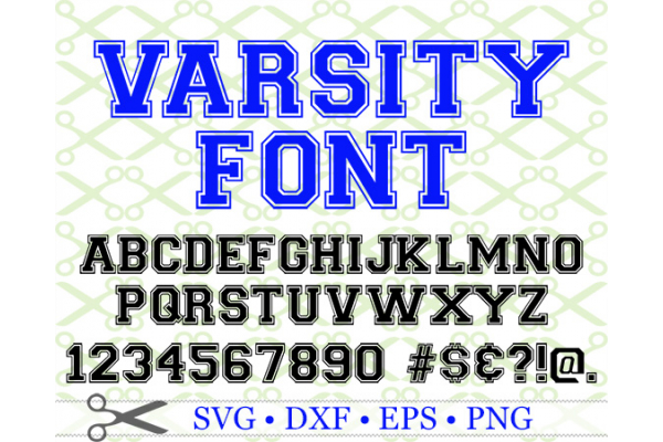 VARSITY SVG FONT