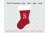 CHRISTMAS STOCKING SVG FILE