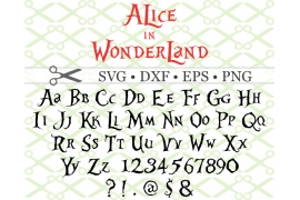 ALICE IN WONDERLAND SVG FONT