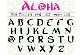 ALOHA FONT SVG