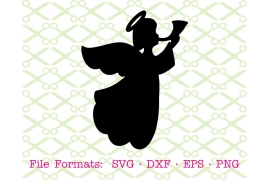 ANGEL SILHOUETTE SVG FILE