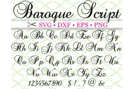 BAROQUE SCRIPT SVG FONT