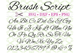 BRUSH SCRIPT SVG FONT