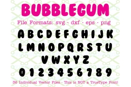 BUBBLEGUM SVG FONT