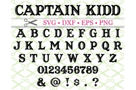 CAPTAIN KIDD SVG FONT