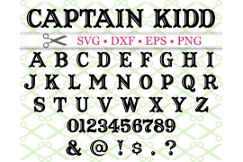 CAPTAIN KIDD SVG FONT