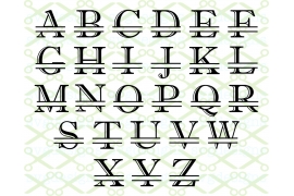 DECO SPLIT MONOGRAM SET