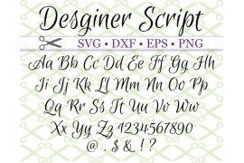 DESIGNER SCRIPT SVG FONT