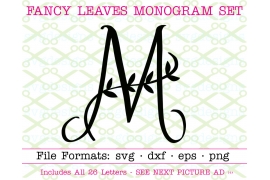 FANCY LEAVES MONOGRAM SVG FONT