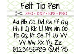 FELT TIP PEN FONT SVG FILES
