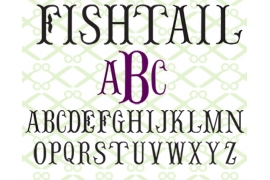 FISHTAIL MONOGRAM SVG FONT