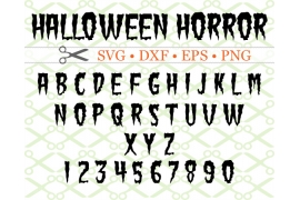 HALLOWEEN HORROR SVG FONT