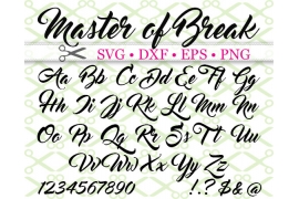 MASTER OF BREAK SVG FONT