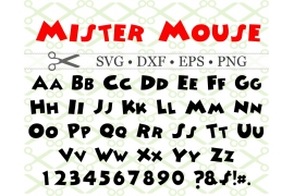 MISTER MOUSE SVG FONT