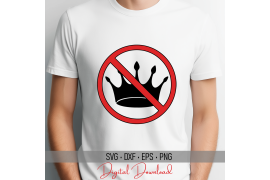 NO KINGS DAY SVG