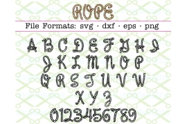 ROPE LETTERS SVG FONT