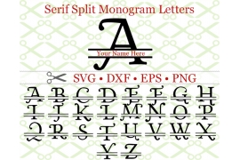 SERIF SPLIT MONOGRAM SET