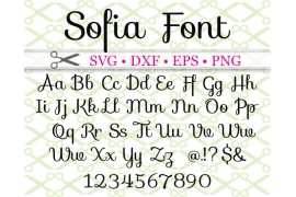 SOFIA SCRIPT SVG FONT