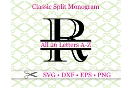 CLASSIC SPLIT MONOGRAM SET