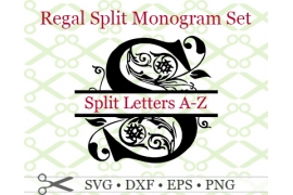 REGAL SPLIT MONOGRAM SVG