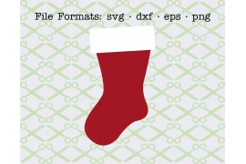 CHRISTMAS STOCKING SVG FILE