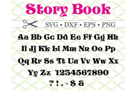 STORYBOOK FONT SVG Sleeping Beauty