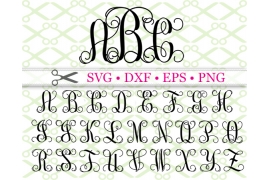 FANCY LETTERS SVG FONT