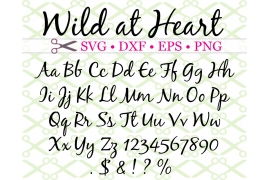 WILD AT HEART SCRIPT SVG FONT