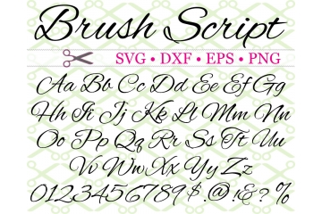 BRUSH SCRIPT SVG FONT