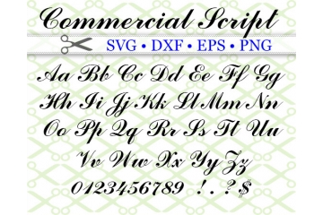 COMMERCIAL SCRIPT SVG FONT