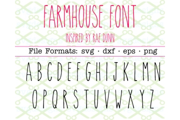 FARMHOUSE SVG FONT, RAE DUNN INSPIRED FONT