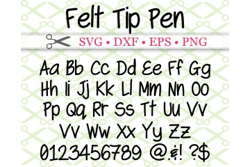 FELT TIP PEN FONT SVG FILES