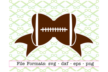 Football Bow, Football SVG