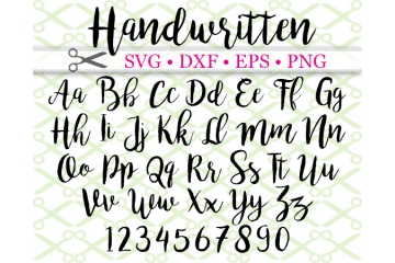 HANDWRITTEN SCRIPT SVG FONT