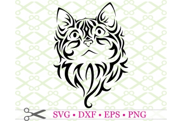 STYLIZED KITTEN SVG