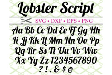 LOBSTER SCRIPT FONT SVG FILES