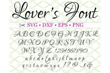 LOVERS SVG FONT