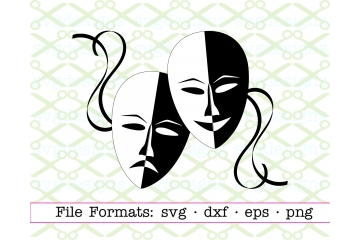 MARDI GRAS MASQUERADE MASKS SVG FILE