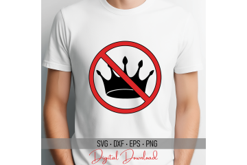 NO KINGS DAY SVG