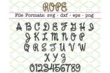 ROPE LETTERS SVG FONT