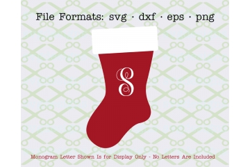 CHRISTMAS STOCKING SVG FILE,